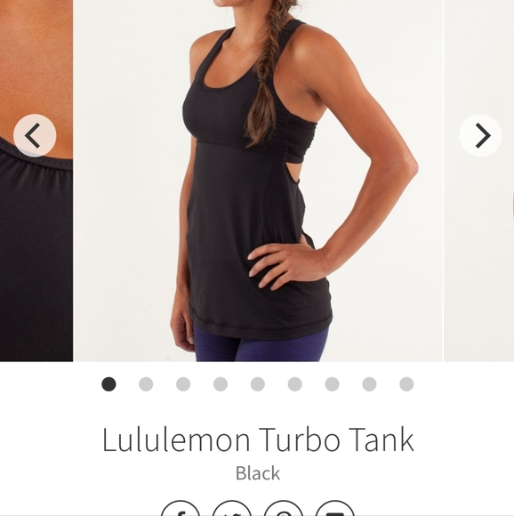 Lululemon Turbo Tank Black - Picture 8 of 8